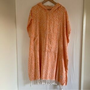 Nova Blue Orange Changing Beach Poncho OS
